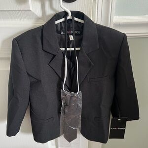 3T Toddler Black Suit Jacket, Vest and Tie